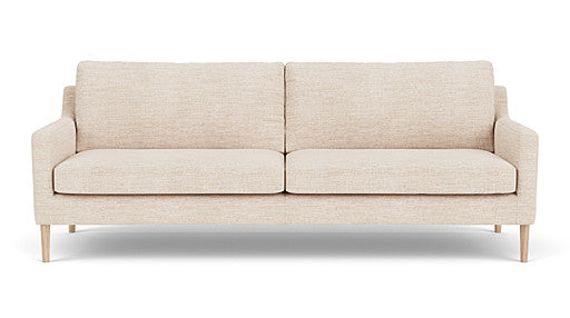 Anna 3 Seater, Vega Cream, Oak Soap Legs