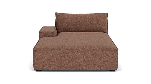 Daphne, Module Couch, Chaiselong Arm Left, Pebble Rust — SOFACOMPANY
