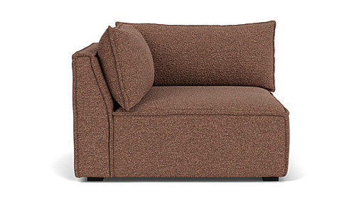 Daphne, Module Couch, Corner left, Pebble Rust