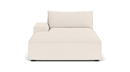Daphne, Chaiselong Couch Arm Left, Maya Cream