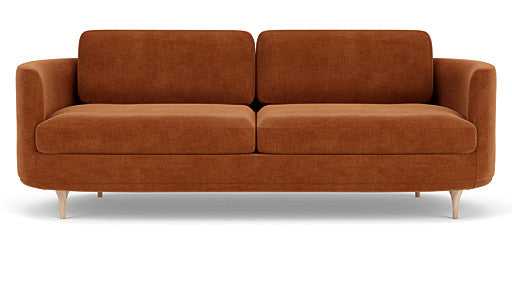 Elinor 3 Seater, Moss Rust, Oak Legs