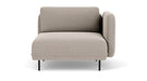 Ellis 1 Seater, Interchangable Arm, Agnes Brown - Sofa Company