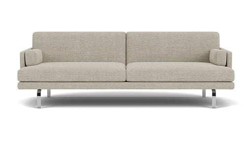 Ernest 3 Seater Sofa, Vega Sand Dune, Chrome Legs