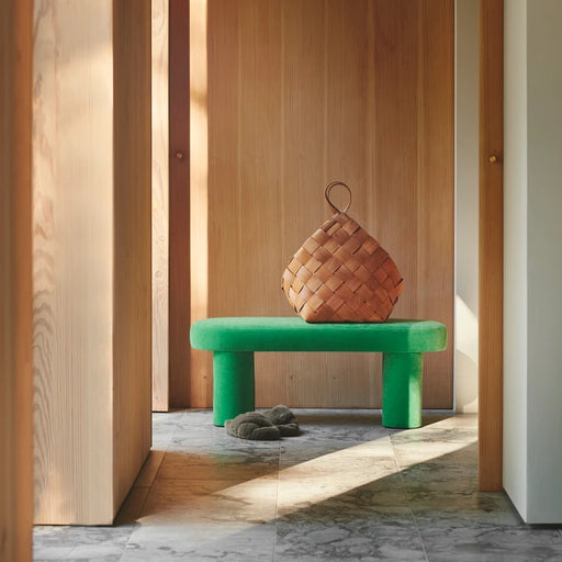 Faith Pouf, Moss Grass Green