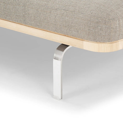 Ivy Daybed, Vega Sand Dune, Chrome Legs