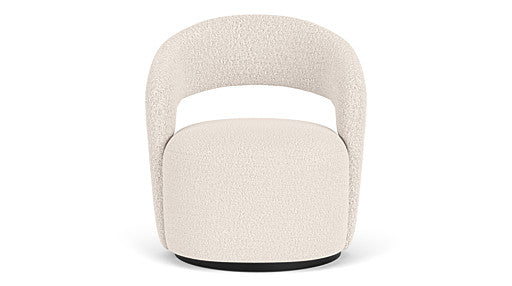Judi Chair, Maya Cream, Swivel Base