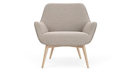 Oscar Chair, Agnes Brown, Oak Soap Legs