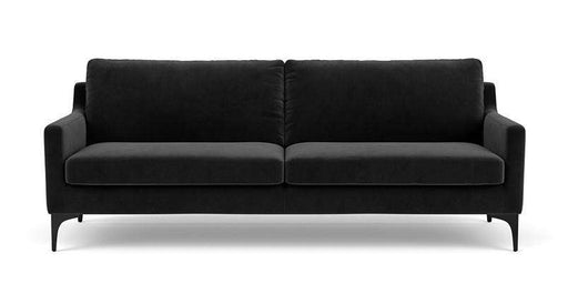 Anna, 3-Seater, Velour Matt Dark Grey - Sofa Company