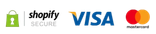 Shopify Secure, Visa, Mastercard